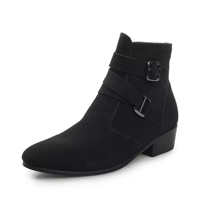 Maxime | Retro Herren-Stiefeletten mit Doppelter Schnallenverschluss