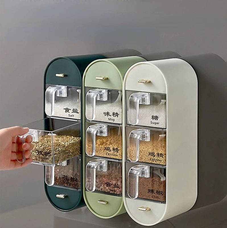 SpiceMaster™ - Das platzsparende Gewürzregal für die Wandmontage.