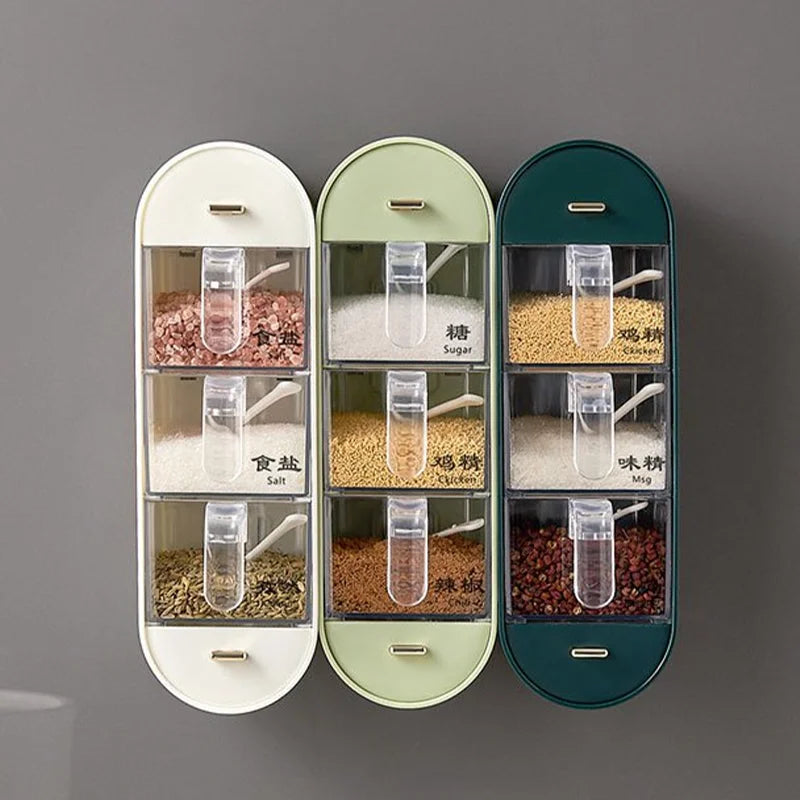 SpiceMaster™ - Das platzsparende Gewürzregal für die Wandmontage.