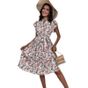 Helles Sommerkleid mit Blumendruck