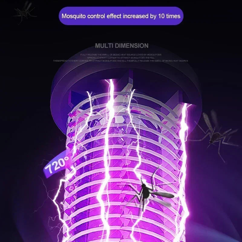 InsektenFrei™ - Die leise, tragbare USB-Mückenlampe für drinnen und draußen.