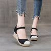 Sophie | Espadrilles mit Knöchelriemen und kontrastierenden Zehenkappen