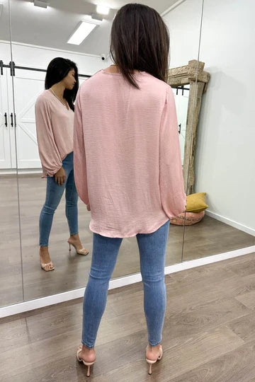 Yvonne | Bluse mit V-Ausschnitt