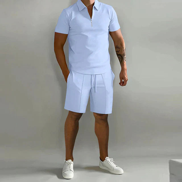 Giel | Luxus Polo und Shorts Sommer-Set für Herren