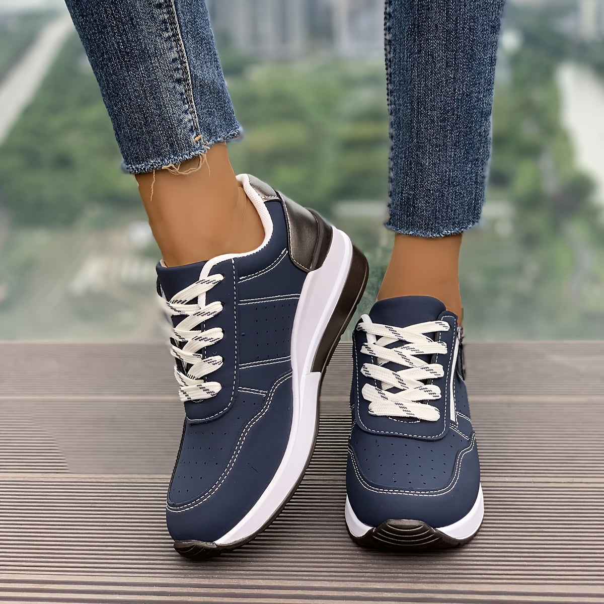 Noor | Lässige Plateau-Turnschuhe