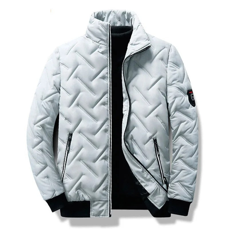 Tijn | Hellblaue gefütterte Herrenjacke