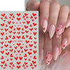 Britt | 3D Rote Herz Nagelkunst-Sticker