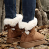 Ella | Flauschig gefütterte Winterstiefel mit Uni-Farbe