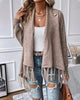 Anita | Einfarbige Winter-Strickjacke