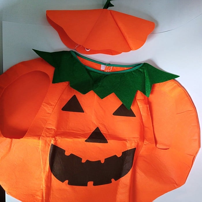 PumpkinFun™ - Halloween-Kostüm im Kürbislaternen-Design für große und kleine Auftritte.