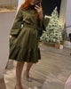 Lässiges A-Linien-Kleid mit Schnürung