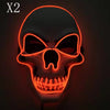 SkullGlow™ – Die ultimative leuchtende LED-Totenkopfmaske für Halloween-Partys!