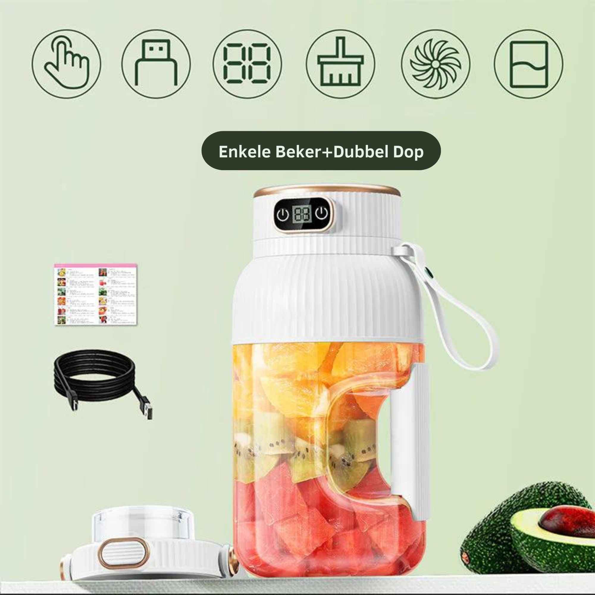 VitaBlend™ Digitaler Tragbarer Mixer | frische Smoothies jederzeit und überall