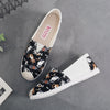 Loïs | Flache Espadrilles aus Canvas mit Bohème-Print