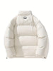 Jasper | Warme Winddichte Herren-Winterjacke Mit Stehkragen Und Besticktem Logo