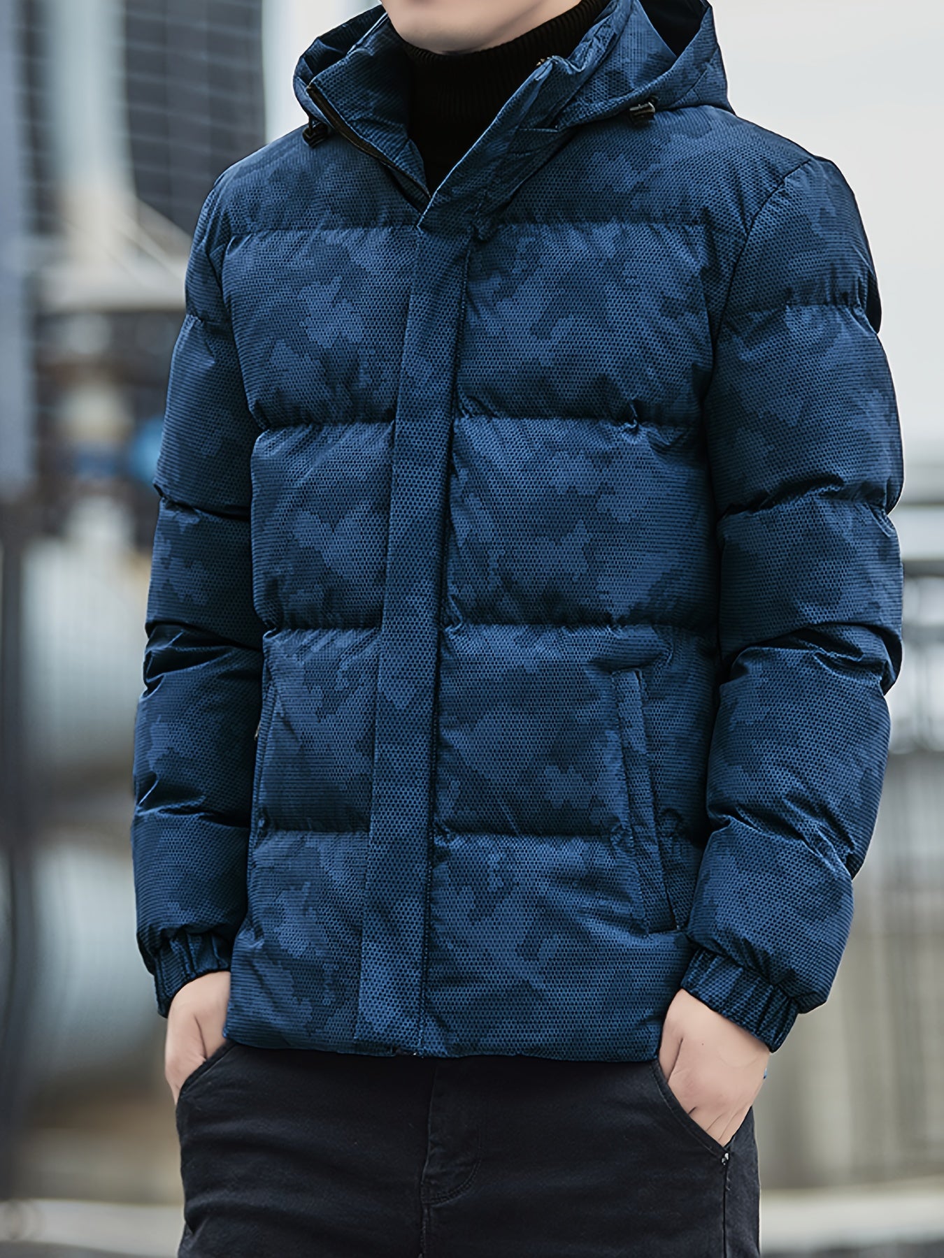 Sem | Warme Camouflage-Winterjacke Mit Kapuze