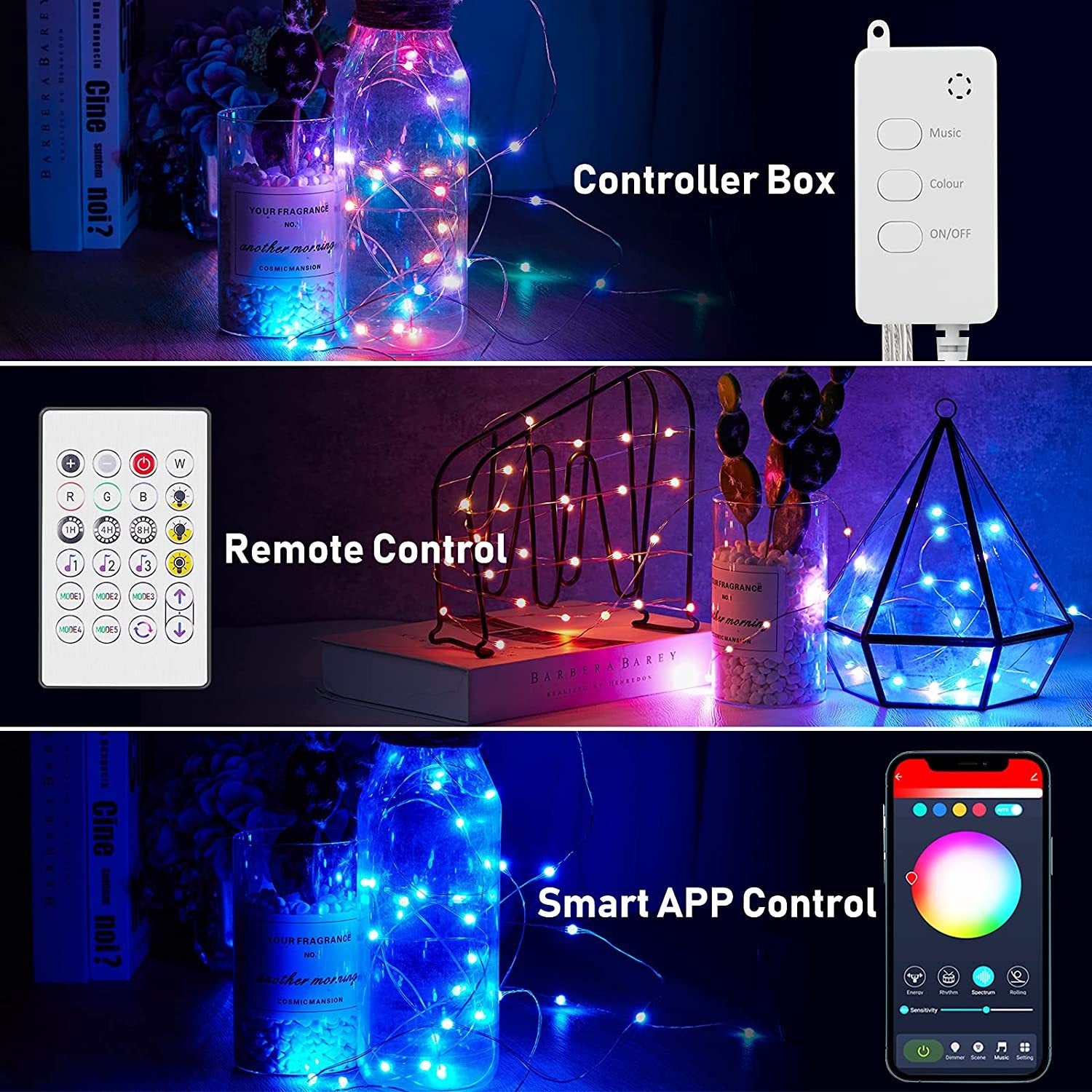Lightrix™ Bluetooth Kupferdraht-Lichter | smarte Kontrolle, festliche Atmosphäre