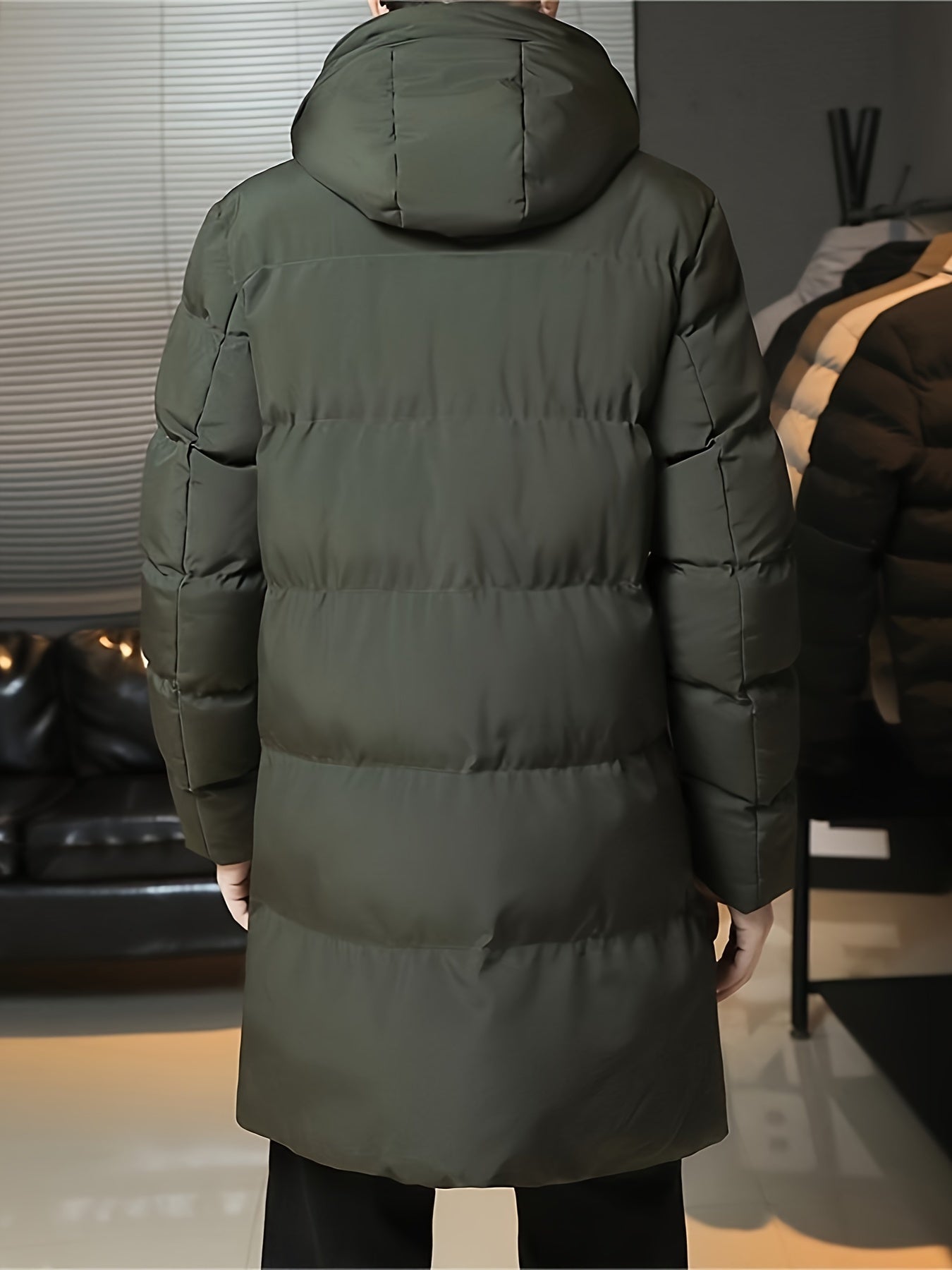 Cas | Warmer, dicker gesteppter Wintermantel für Herren