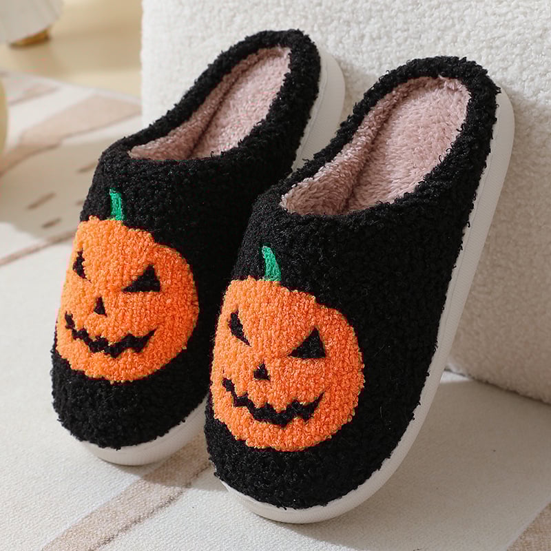 PumpkinPaws™ - Kuschelige Halloween-Pantoffeln mit Kürbismotiv für Männer und Frauen.