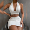 CurveSet™ – 2-teiliges Halter-Top & Minirock-Set für einen sexy Auftritt!