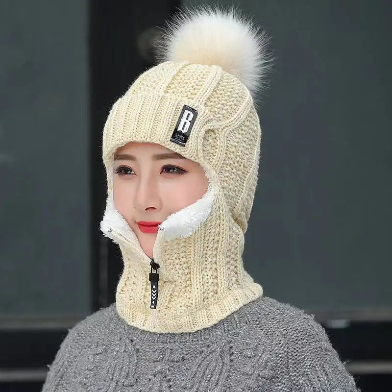 Nina | Warme & Vielseitige Gestrickte Sturmhaube