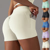 FitnessShorts™ - Die ultimativen Sportshorts mit Handytasche für Frauen.