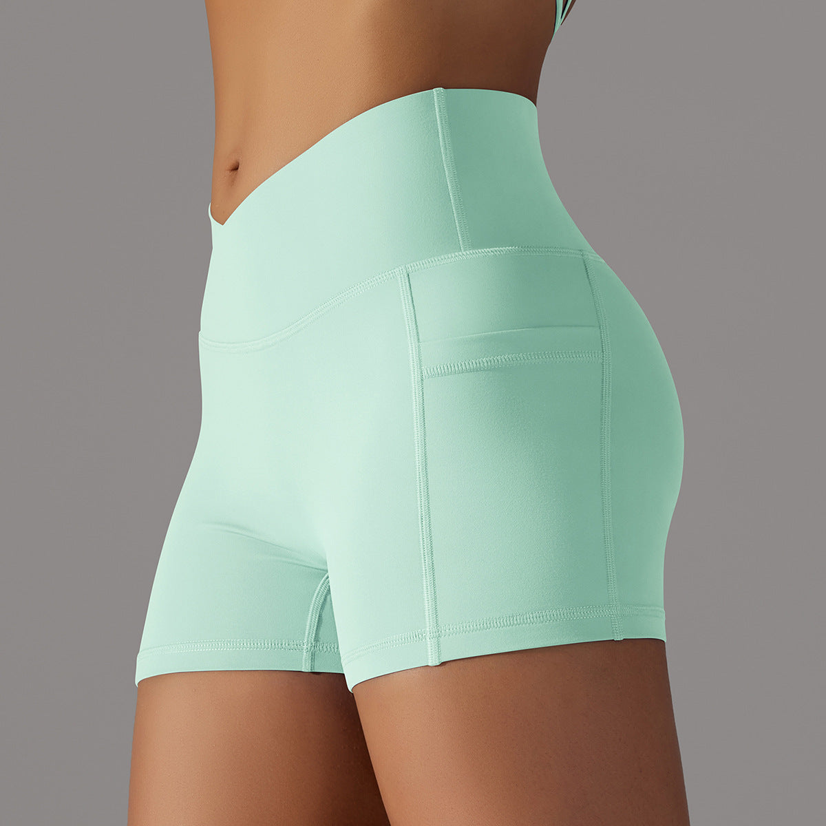 FitnessShorts™ - Die ultimativen Sportshorts mit Handytasche für Frauen.