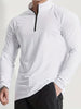 Lars | Slim-fit henley-shirt met halve rits en lange mouwen