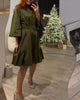 Lässiges A-Linien-Kleid mit Schnürung