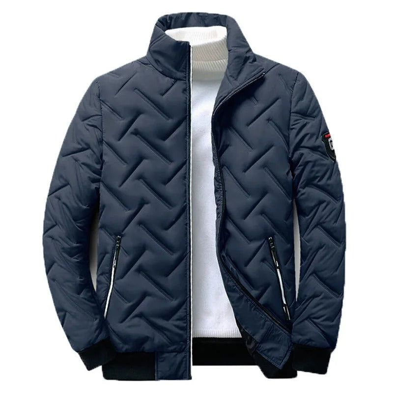 Tijn | Hellblaue gefütterte Herrenjacke