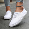 Lotte | Bequeme niedrige Canvas-Schnürschuhe
