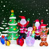 GlowDecor™ – Festive LED Santa & Snowman Inflatables for Outdoor Décor