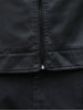 Pim | Herren PU-Lederjacke Mit Reißverschlusstaschen