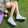 Lotte | Lässige Canvas-Turnschuhe in Uni-Farbe mit Gummisohle