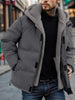 Tim | Gequiltete Herren Fleecejacke mit Kapuze und Taschen