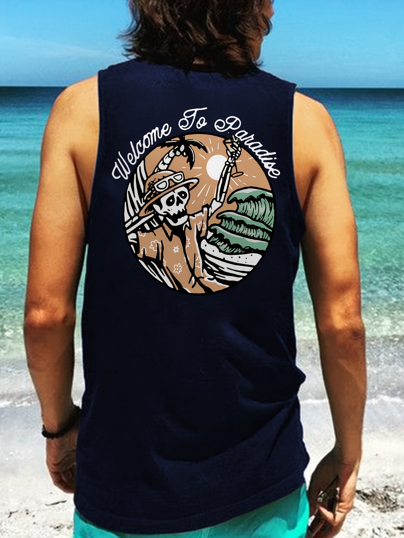 Finn | Dubbelzijdige grafische print heren tanktops