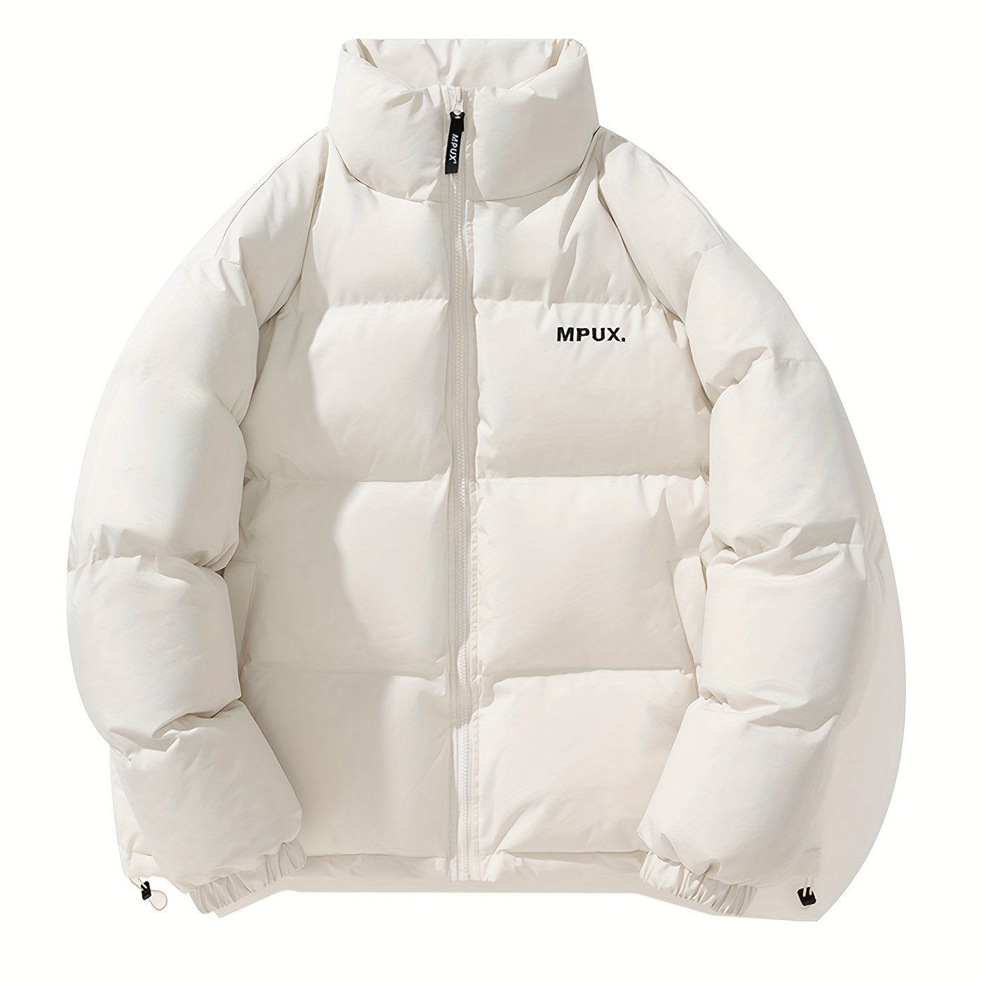 Jasper | Warme Winddichte Herren-Winterjacke Mit Stehkragen Und Besticktem Logo