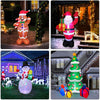 GlowDecor™ – Festive LED Santa & Snowman Inflatables for Outdoor Décor