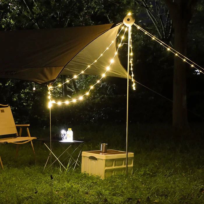 TrailGlow™ -  flexible Streifen für einfache Zelt- und Raumdekoration.