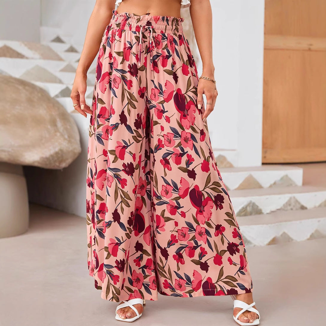 BaliFlow™ – Weit geschnittene Sommerhose mit floralem Print für stilvolle Leichtigkeit!