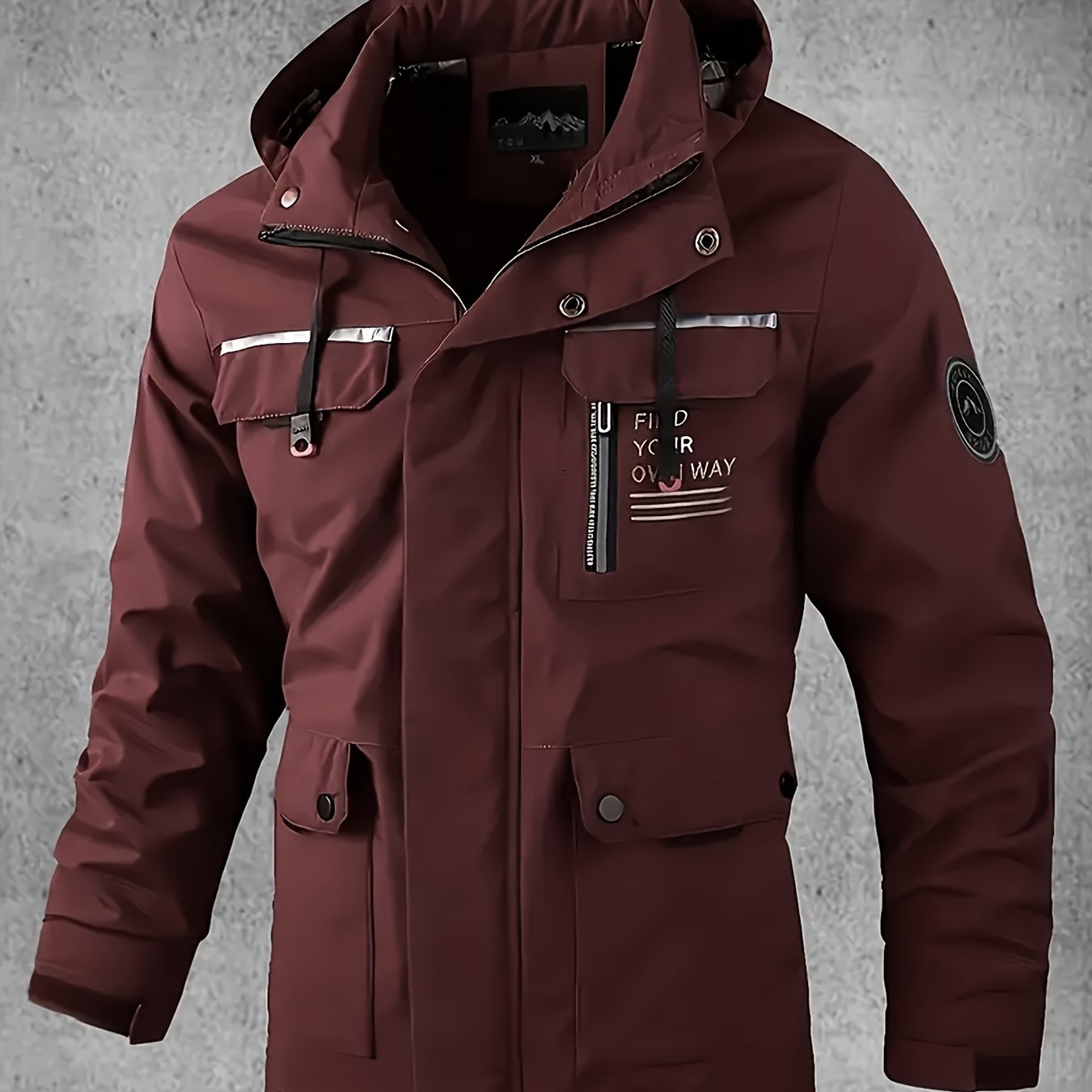 Thijs | Wasserdichter & Winddichter Herren-Softshell-Mantel mit Kapuze und Mehreren Taschen