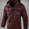 Thijs | Wasserdichter & Winddichter Herren-Softshell-Mantel mit Kapuze und Mehreren Taschen