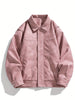 Cas | Herren Casual Kunstlederjacke Mit Klappkragen & Taschen