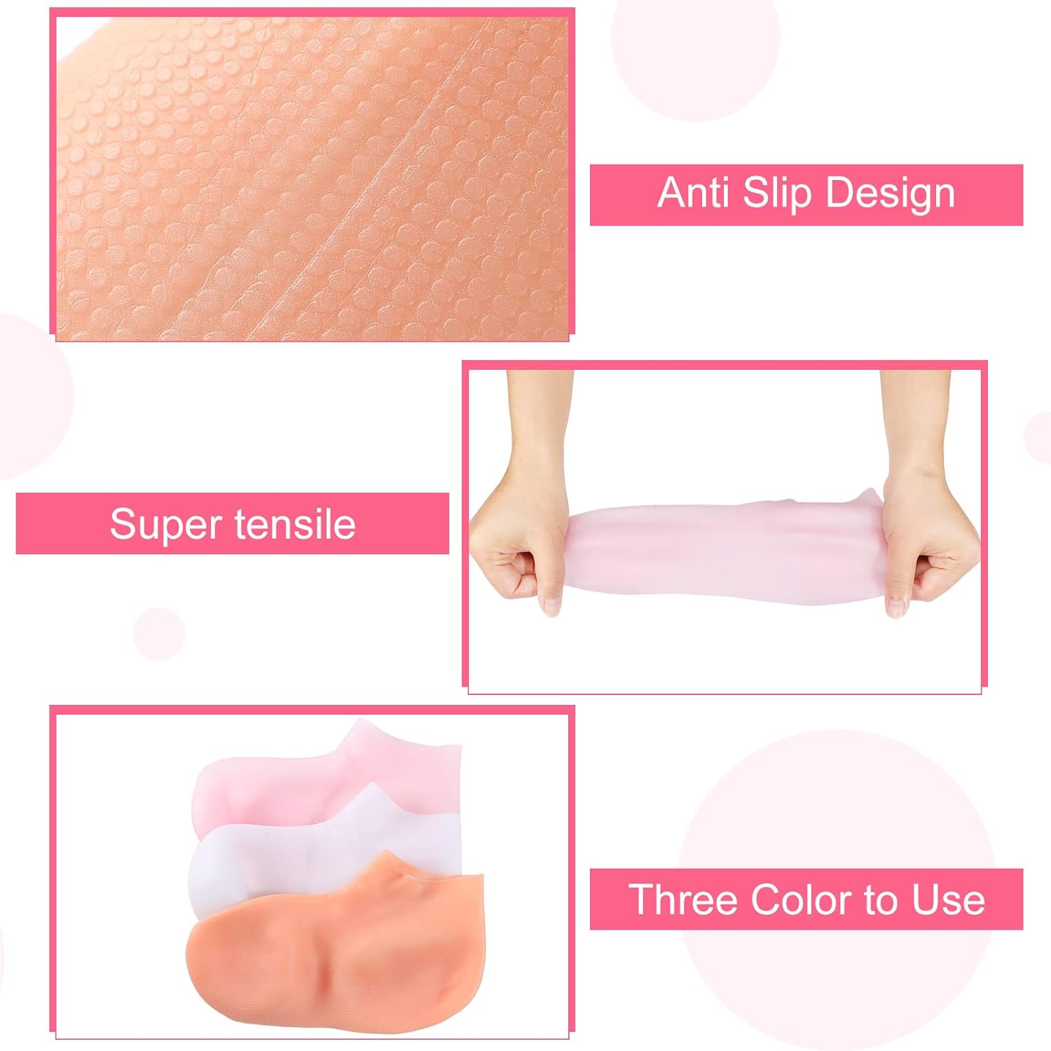 SoleSilk™ Seidige, feuchtigkeitsspendende Socken für luxuriöses Fuß-Spa-Glück
