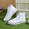 Lotte | Lässige Canvas-Turnschuhe in Uni-Farbe mit Gummisohle