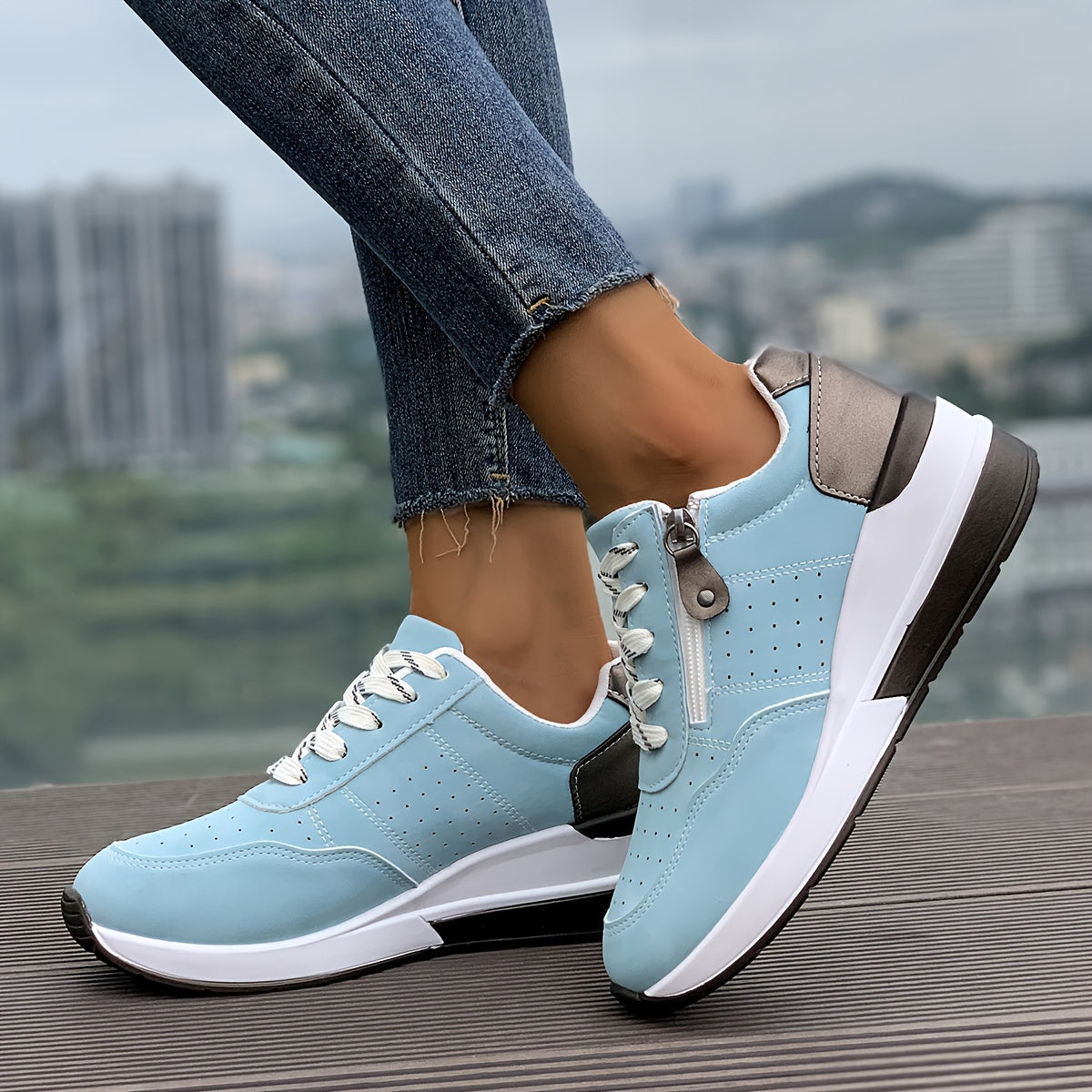 Noor | Lässige Plateau-Turnschuhe
