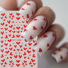 Britt | 3D Rote Herz Nagelkunst-Sticker