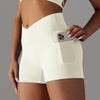 FitnessShorts™ - Die ultimativen Sportshorts mit Handytasche für Frauen.