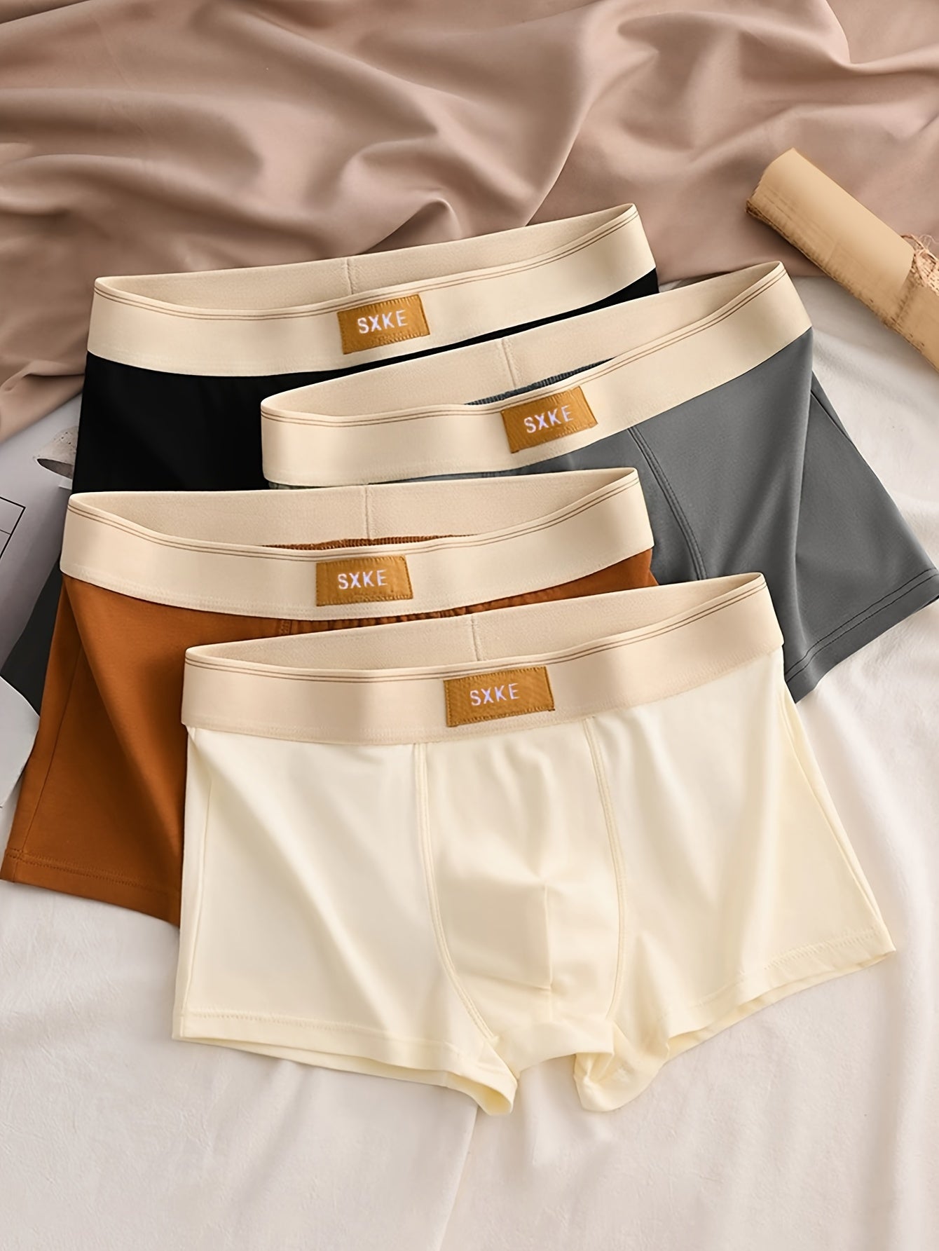 Daan | 4er-Pack Atmungsaktive Baumwoll Herren-Boxershorts