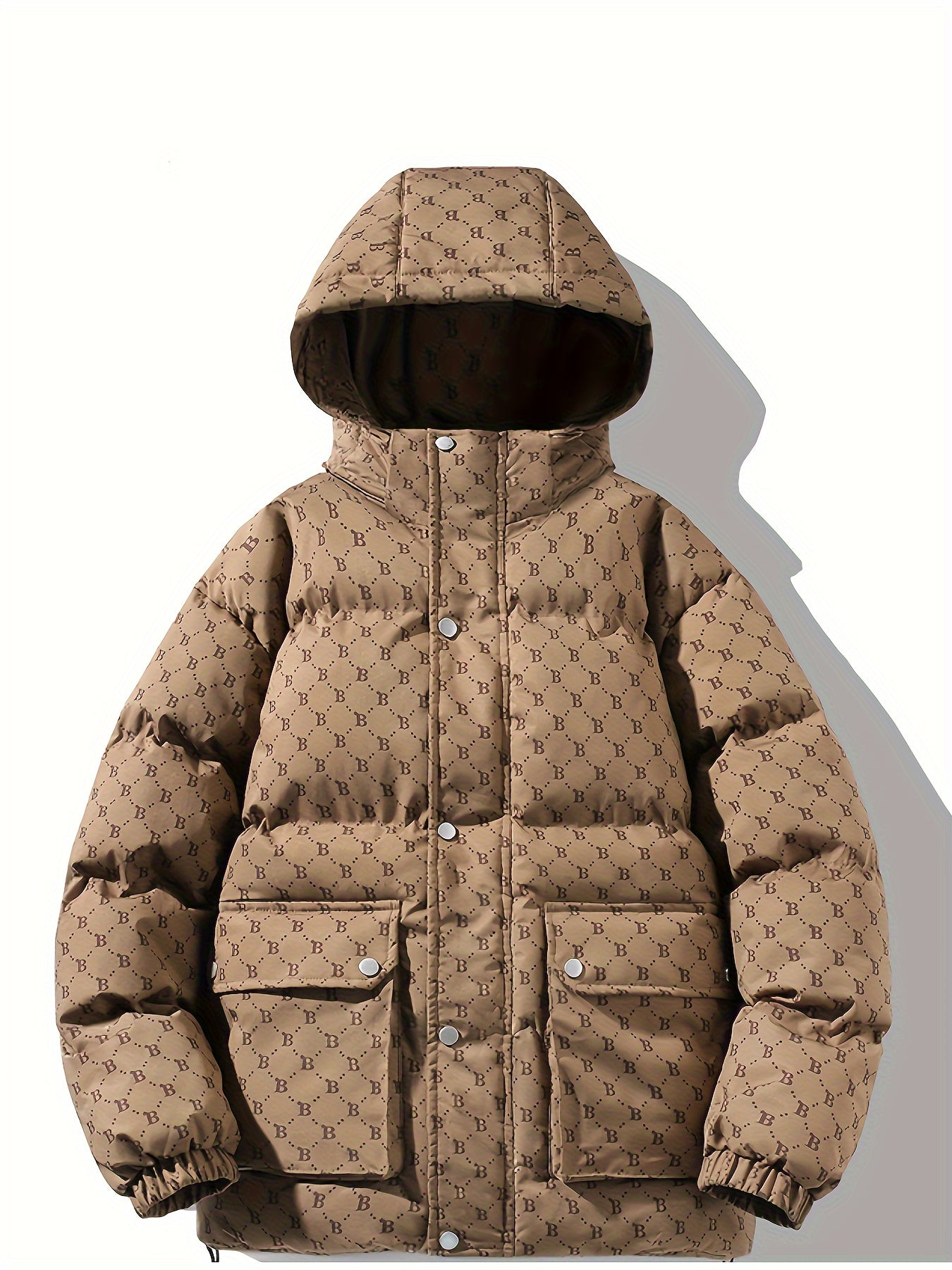 Pim | Stilvolle Einfarbige Daunenjacke Mit Taschen